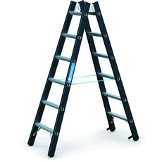 Zarges Megastep B kétoldalas állólétra, alu, 2x6 fokos, 1.73m