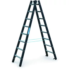 Zarges Megastep B kétoldalas állólétra, alu, 2x8 fokos, 2.27m Zarges Megastep B kétoldalas állólétra, alu, 2x8 fokos, 2.27m