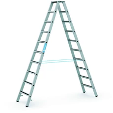 Zarges R13step B kétoldalas állólétra, alu, 2x10 fokos, 2.62m