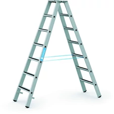 Zarges R13step B kétoldalas állólétra, alu, 2x7 fokos, 1.84m