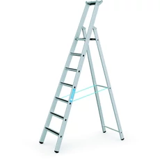 Zarges R13step S lépcsős állólétra, alu, 7 fokos, 1.85m