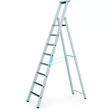 Zarges R13step S lépcsős állólétra, alu, 8 fokos, 2.12m