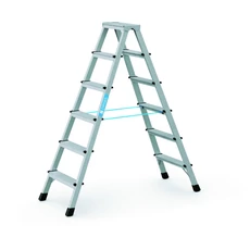 Zarges XLstep B kétoldalas állólétra, alu, 2x6 fokos, 1.49m Zarges XLstep B kétoldalas állólétra, alu, 2x6 fokos, 1.49m