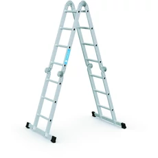 Zarges Multimax M sokcélú létra, alu, 2x3 + 2x4 fokos, 4.16m