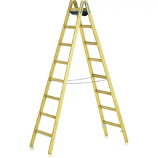 Zarges Crestamax B kétoldalas állólétra, fa, 2x5 fokos, 1.48m