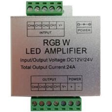 Avide mini jelerősítő színes+fehér LED szalag fényszabályzóhoz, 12V, 288W