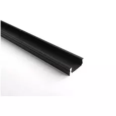 Avide falon kívüli profil LED szalaghoz, fedlap nélkül, fekete, 2m