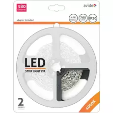 Avide LED szalag, beltéri, 4.8W, 12V, 4000K, 2m