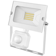 Avide LED reflektor mozgásérzékelővel, Slim, SMD, 20W, 4000K, fehér