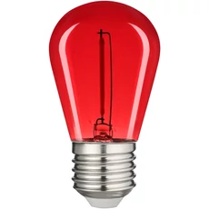 Avide körte LED izzó, E27, 0.6W, piros