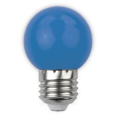 Avide kis gömb LED izzó, E27, 1W, kék