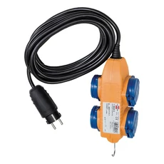 Ipari hosszabbító 4 aljzattal, 10m (3x1.5mm gumikábeles és csapfedeles) Ipari hosszabbító 4 aljzattal, 10m (3x1.5mm gumikábeles és csapfedeles)