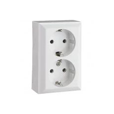 Business Line falon kívüli aljzat 2-es (fehér) Business Line falon kívüli aljzat 2-es (fehér)