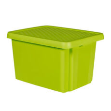 Curver Essentials tároló doboz fedővel, zöld, 26L
