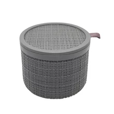 Curver Jute kerek kosár fedéllel, 2L, szürke