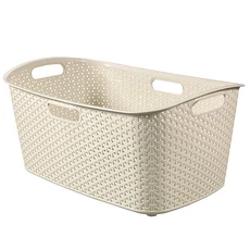 Curver My Style rattan ruháskosár 47L, krém