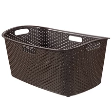 Curver My Style rattan ruháskosár 47L, sötétbarna