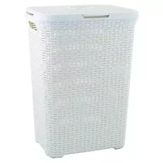 Curver Style rattan hatású szennyestartó 60L, krém