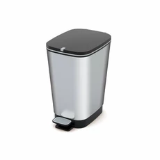 Curver Chic pedálos szemetes, fekete/ezüst, 25L
