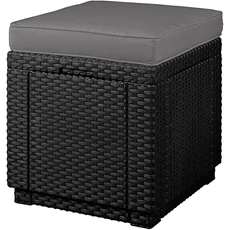 Allibert Cube műrattan ülőke párnával, grafit