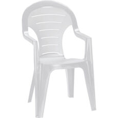 Allibert Bonaire kartámaszos műanyag kerti szék, fehér