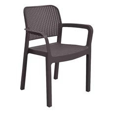 Allibert Samanna kartámaszos műanyag kerti szék, sötétbarna