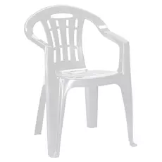 Curver Mallorca kartámaszos műanyag kerti szék, fehér