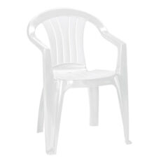 Curver Sicilia kartámaszos műanyag kerti szék, fehér