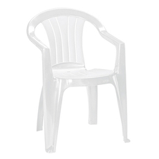 Curver Sicilia kartámaszos műanyag kerti szék, fehér
