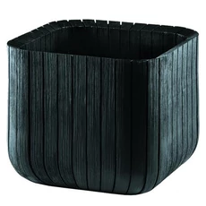 Keter Cube Planter műanyag virágláda, grafit, L