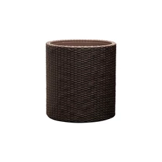 Keter Cylinder Planter műanyag virágláda, sötétbarna