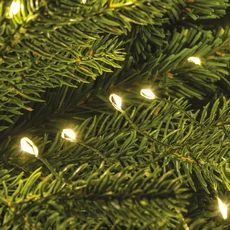 Tündérfény girland, meleg fehér, zöld kábel, 500LED, 5m