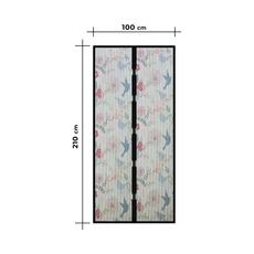 Delight szúnyogháló függöny ajtóra, mágneses, madaras, 100x210cm Delight szúnyogháló függöny ajtóra, mágneses, madaras, 100x210cm