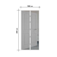 Delight szúnyogháló függöny ajtóra, mágneses, fehér, 100x210cm