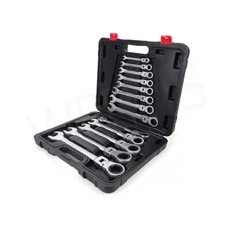 Keltin csuklós racsnis csillag villáskulcs készlet 8-32mm 13db-os