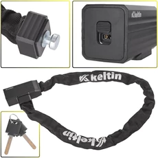 Keltin K02307 láncos kerékpárzár kulccsal, 120cm, 8mm