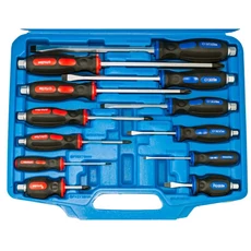  MK-Tools csavarhúzó készlet, lapos, PH, üthető, 12db