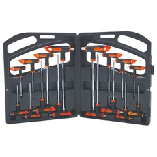 BGS-90 T-fogantyús imbusz és Torx készlet 16 részes BGS-90 T-fogantyús imbusz és Torx készlet 16 részes