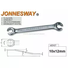 Jonnesway Profi fékcsőkulcs, 10x12mm