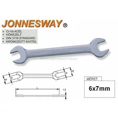 Jonnesway Profi Villáskulcs 06x07mm