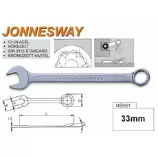 Jonnesway W261 Profi csillag-villáskulcs, 33x380mm