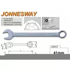 Jonnesway W261 Profi csillag-villáskulcs, 41x460mm