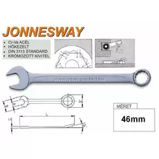 Jonnesway W261 Profi csillag-villáskulcs, 46x500mm