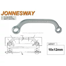 Jonnesway Önindító Kulcs 10x12mm / W6511012