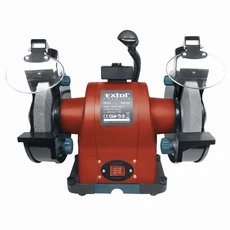 Extol kettős köszörűgép 520W, száraz, 200x16x25mm, (P36, P80), 2950 ford/perc, 19kg, lámpával