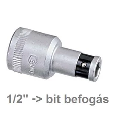 Genius Tools bit adapter, 50mm, 1/2"