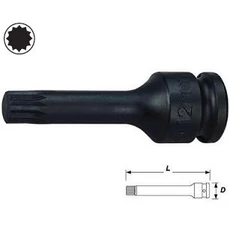 Genius Profi Gépi Sűrű Torx (Spline) Bitfej 1/2" M06