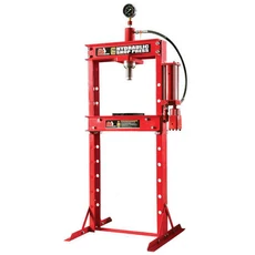 Pneumatikus műhelyprés állvánnyal 20 tonna (Levegős működtetésű) Pneumatikus műhelyprés állvánnyal 20 tonna (Levegős működtetésű)