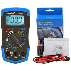 HoldPeak 33D digitális multiméter (VDC, VAC, ADC, ellenállás, dióda, tranzisztor hFE teszt)