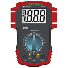 HoldPeak 37A digitális multiméter (VDC, VAC, ADC, ellenállás, hőmérséklet, dióda)